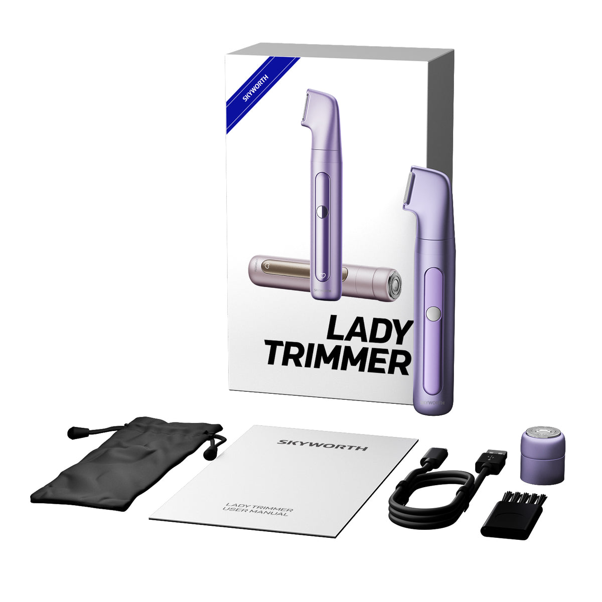 Skyworth Lady Trimmer Purple - Packaging