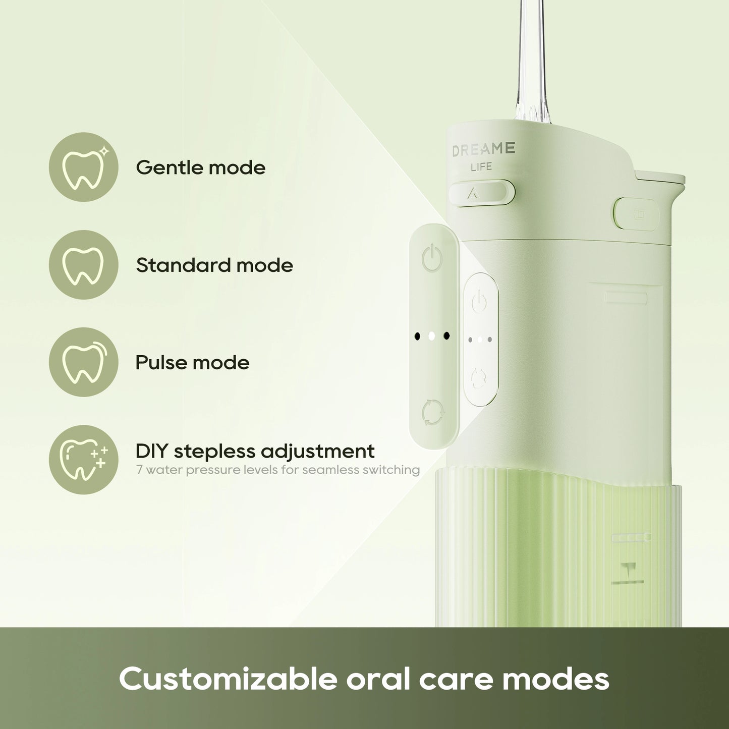 Dreame T01 Portable Water Flosser - Customizable Oral Care Modes
