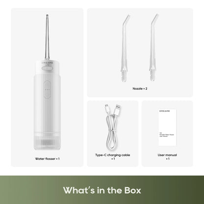 Dreame T01 Portable Water Flosser White - What's in the Box 