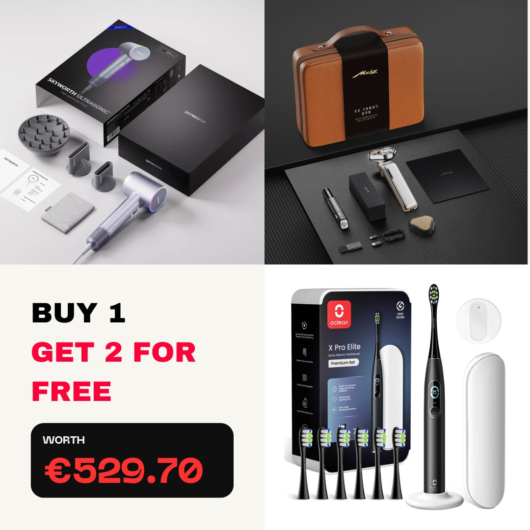 [Buy 1 Get 2 Free] Oclean X Pro Elite Set & Metz Sword & Skyworth Ultrasonic Hair Dryer
