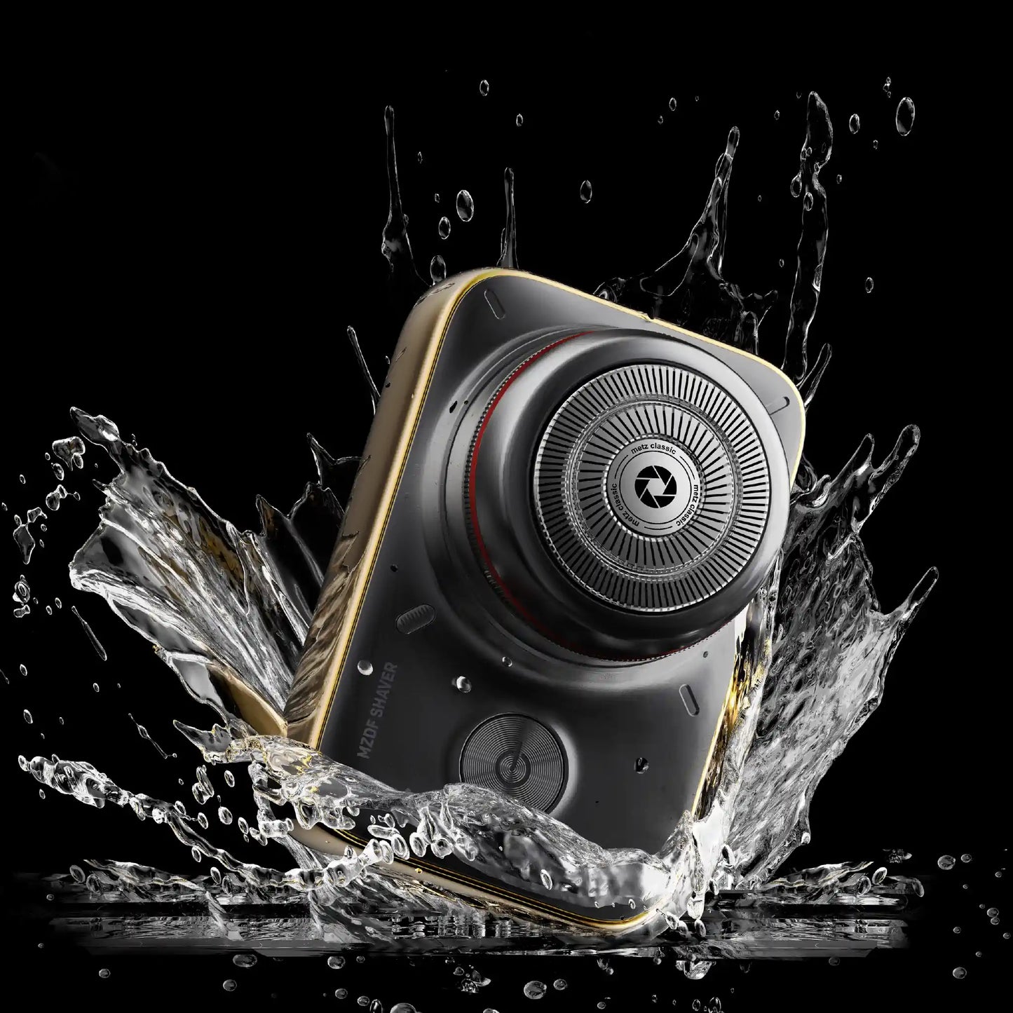 Metz Camerist Electric Shaver Titanium Gold WaterProof
