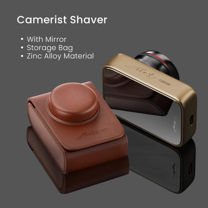 Metz Camerist Electric Shaver Titanium Gold with Case 01