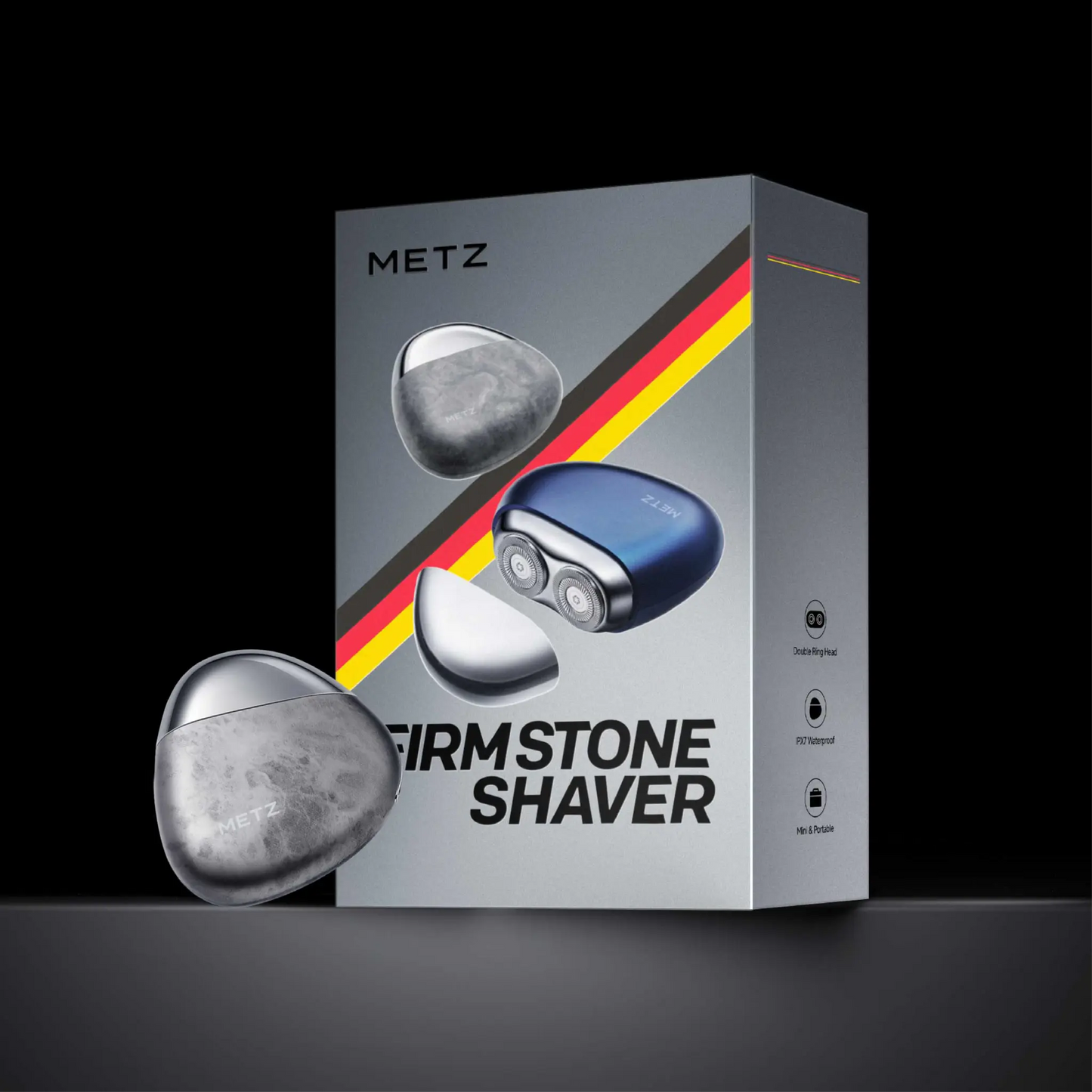 Metz FirmStone Electric Shaver Package Rock Gray