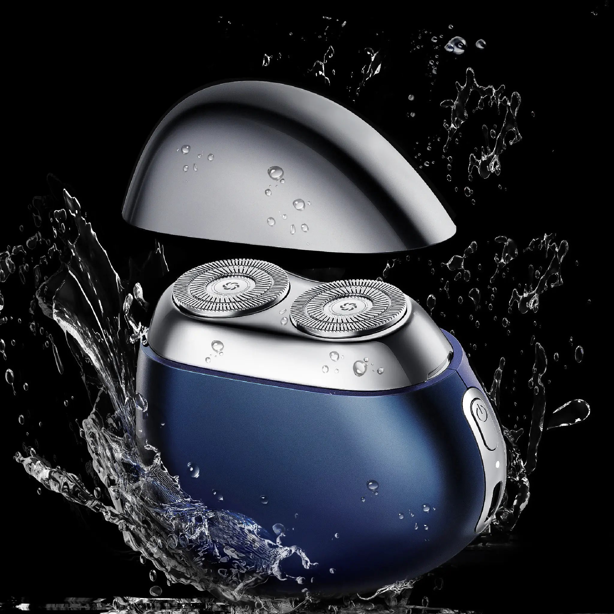 Metz FirmStone Electric Shaver WaterProof Navy Blue