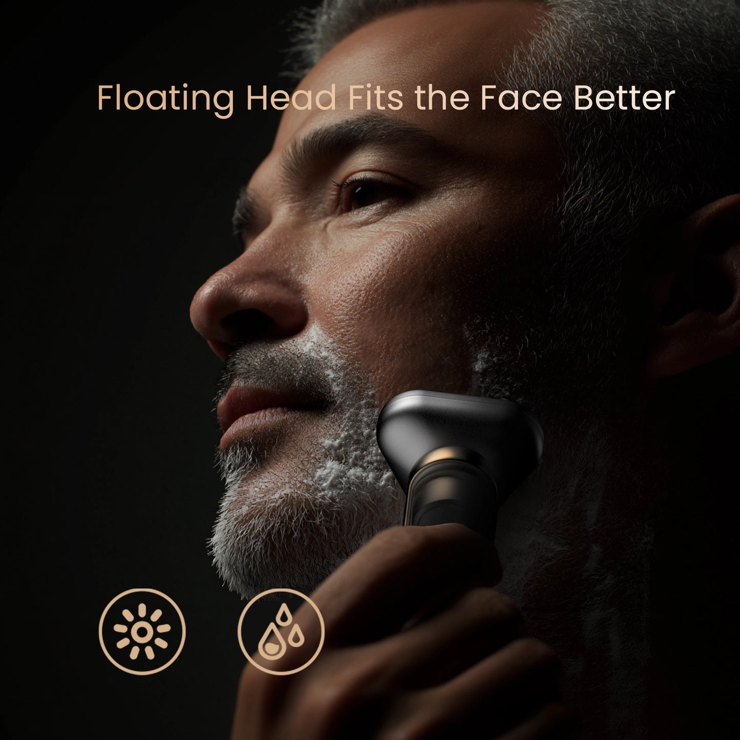Metz Sword Electric Shaver Titanium Gold - Wet and Dry Shaving