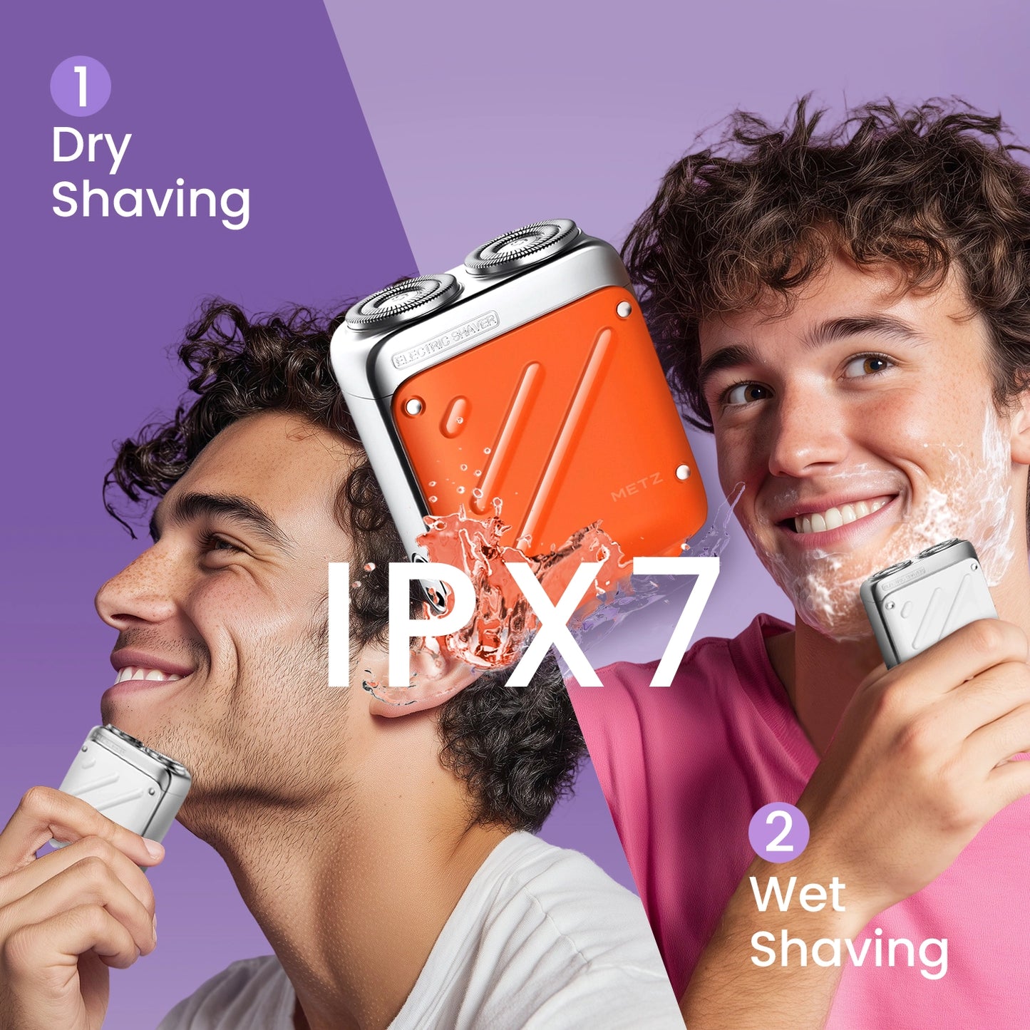 Metz Traveller Electric Shaver - IPX7 Waterproof