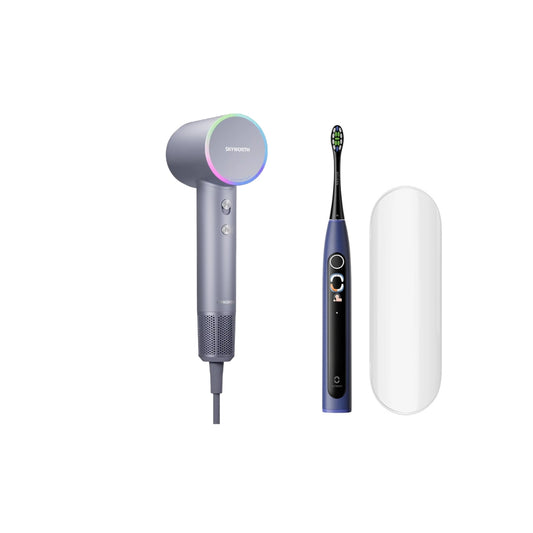 Mother & Father Bundle: Oclean X Lite S & Skyworth Ultrasonic High-speed Hair Dryer