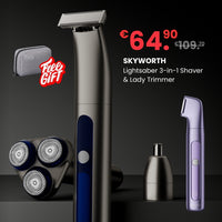Skyworth Lightsaber 3-in-1 Men's Electric Shaver & Grooming Kit