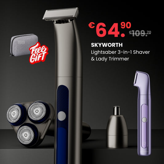 Skyworth Lightsaber 3-in-1 Men's Electric Shaver & Grooming Kit