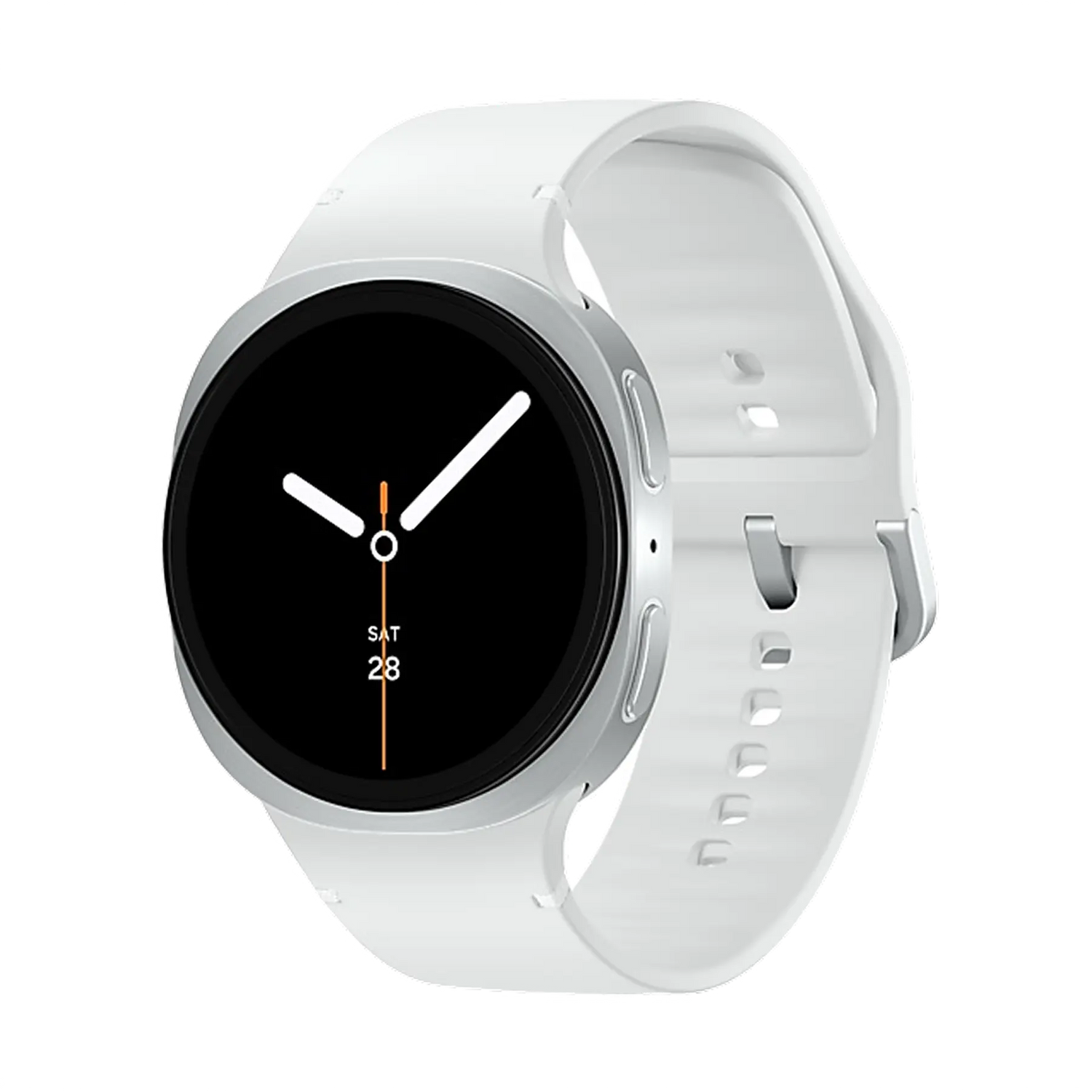 Samsung Galaxy Watch8 - White 40mm with Transparent Background1