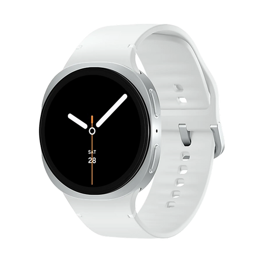 Samsung Galaxy Watch8 - White 40mm with Transparent Background1