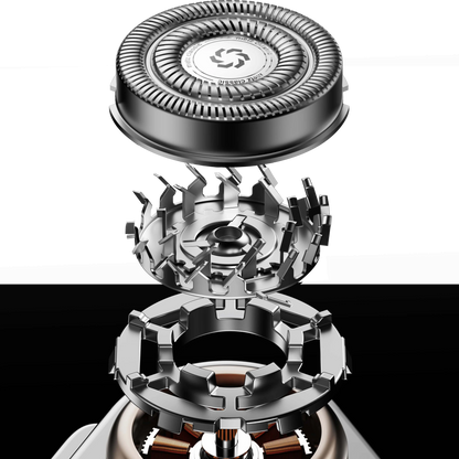 Shaver Head Details of Metz Sword Electric Shaver