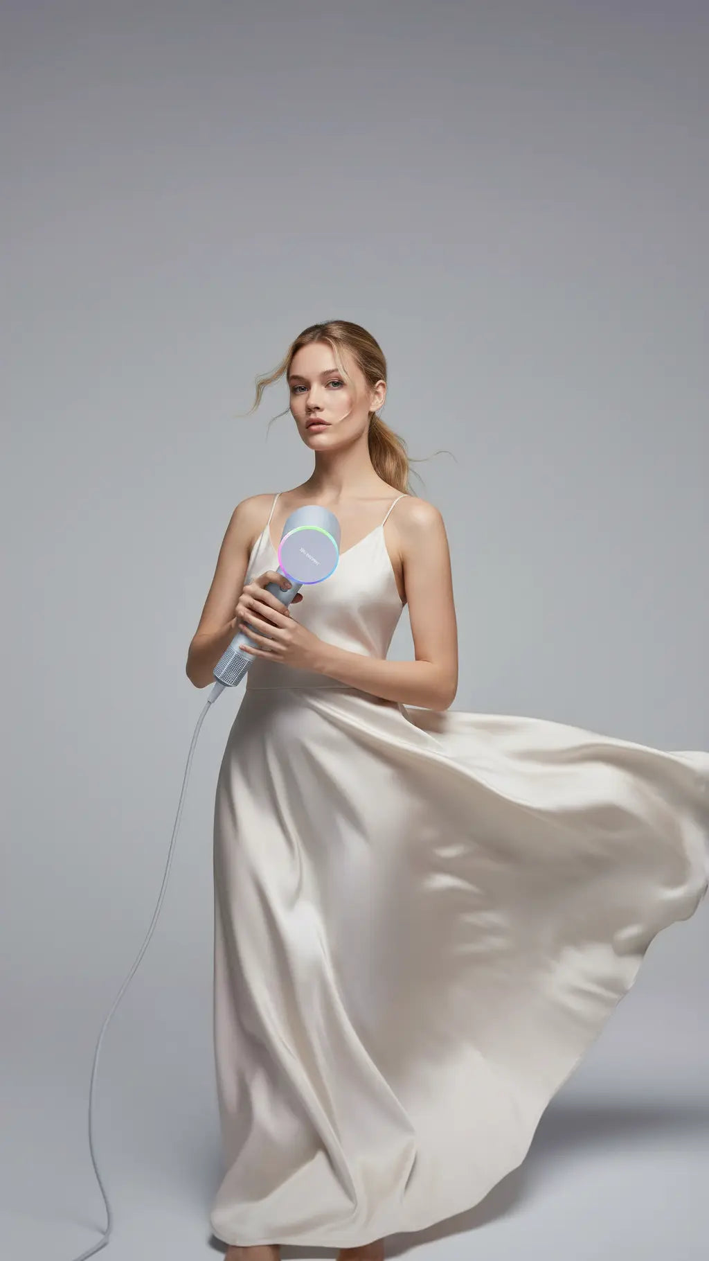 Skyworth Hair Dryer - Woman Using it 01