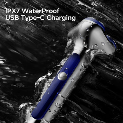 Skyworth Lightsaber 3-in-1 Men's Electric Shaver & Grooming Kit - IPX7 Waterproof