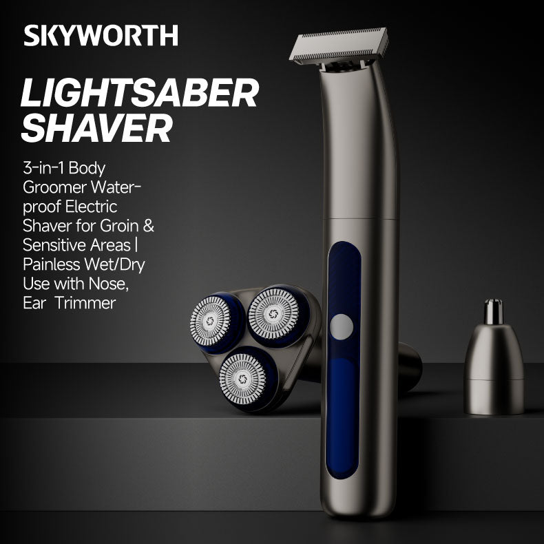 Skyworth Lightsaber 3-in-1 Men's Electric Shaver & Grooming Kit - KSP