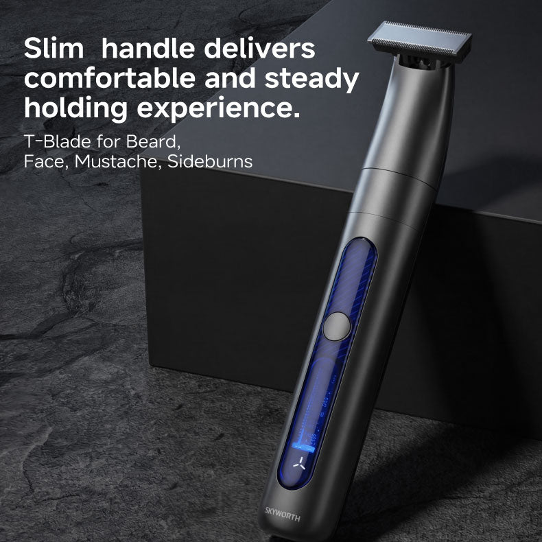 Skyworth Lightsaber 3-in-1 Men's Electric Shaver & Grooming Kit - T Blade Head
